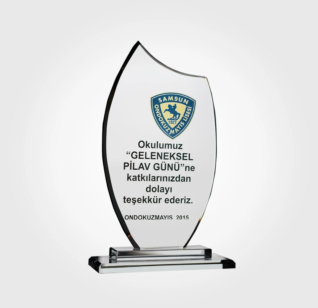 kristal plaket