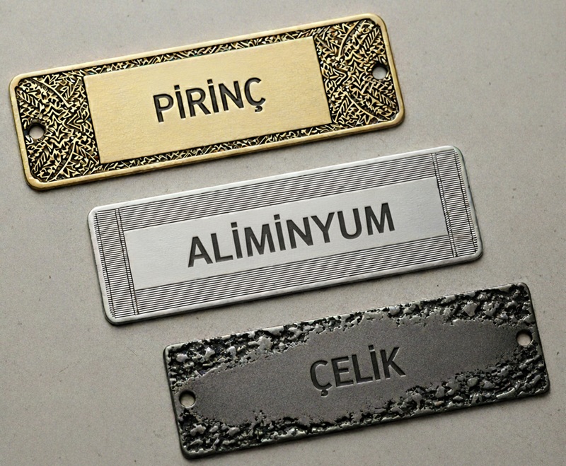 Prinç, Alüminyum, Çelik Asit İndirme Etiketler